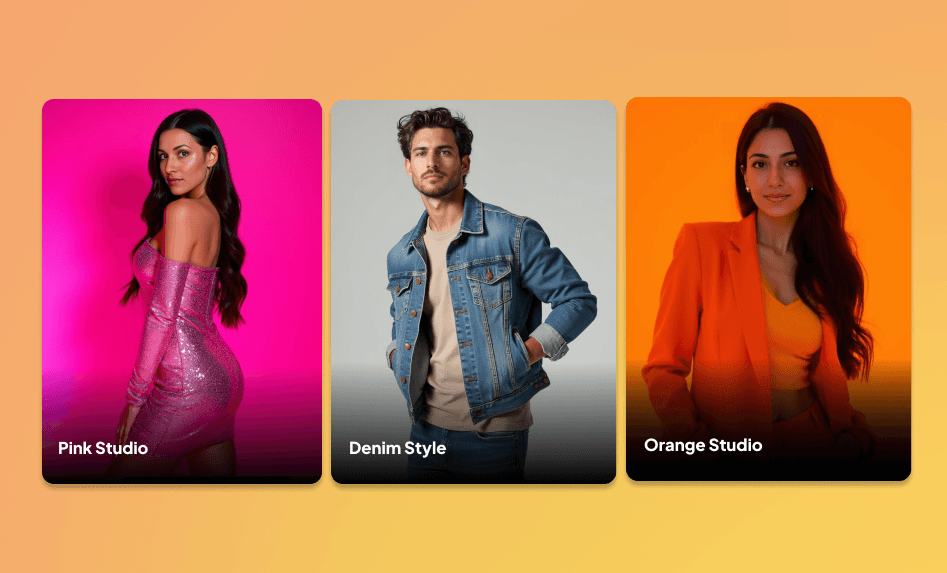 New Photo Packs – Pink Studio, Denim Style, and Orange Studio