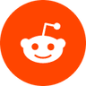 The orange Reddit alien logo links visitors to community discussions about Aragon.
