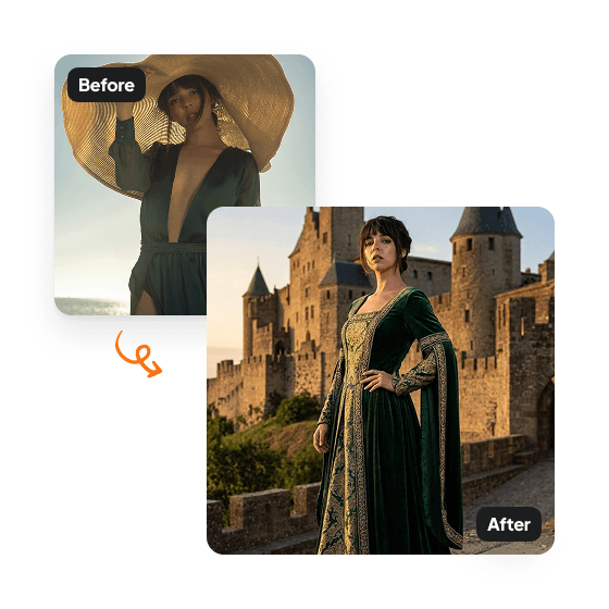A sample result from the AI Castle Editorial tool, previewing an edited photo.