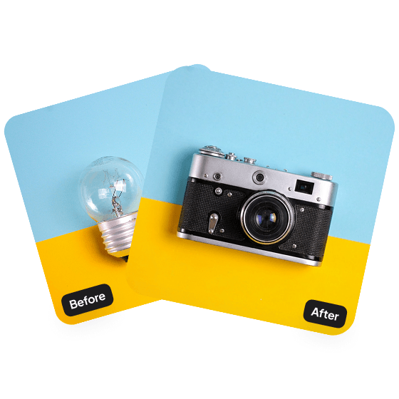 A second sample result from the AI Image Replace tool, showing another edit.