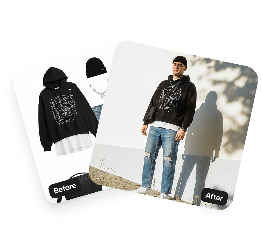 A second sample result from the AI Stylist tool, showing another edit.