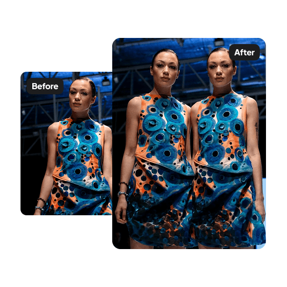 A second sample result from the AI Twin Generator, showing another edit.