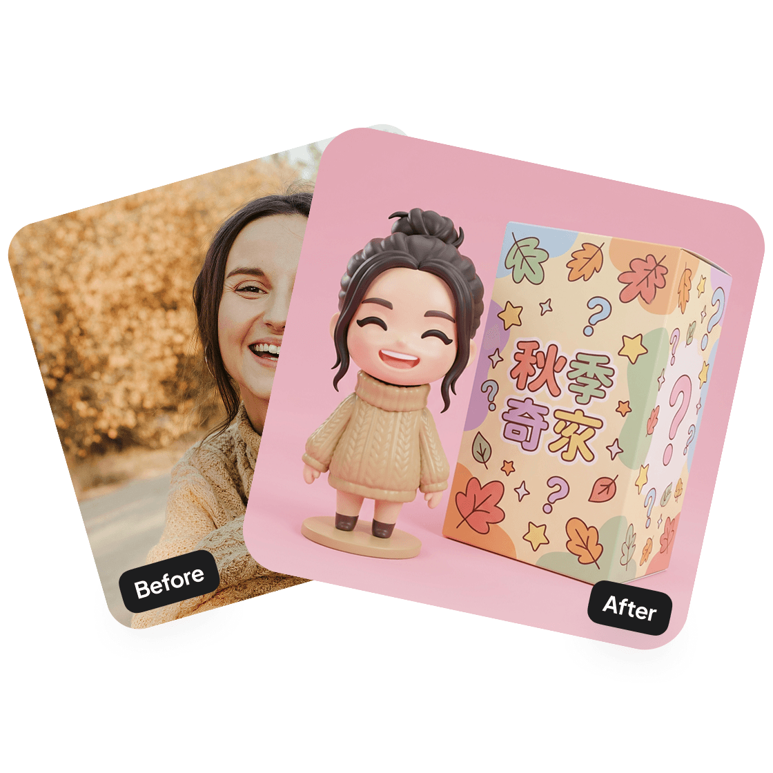 A second sample result from the Blind Box Generator, showing another edit.