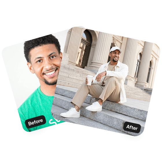 A second sample result from the Instagram AI Photo Generator, showing another edit.