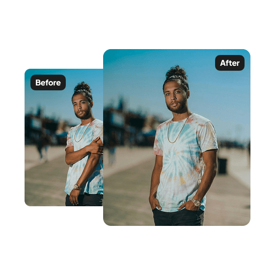 A second sample result from the Pose Editor, showing another edit.