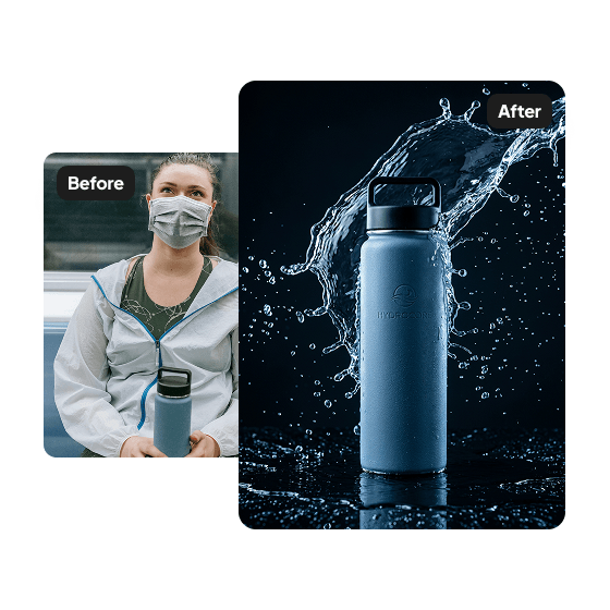 A third sample result from the Product Photo Generator, previewing one more edit.
