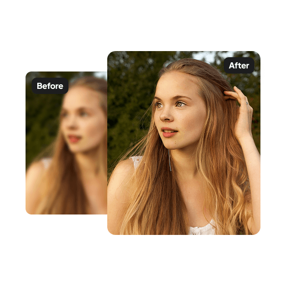 A third sample result from the Unblur Image tool, previewing one more edit.