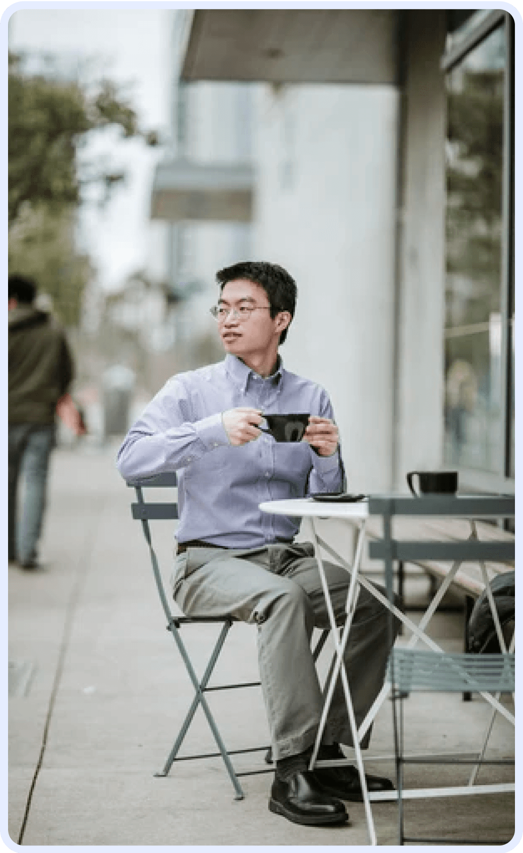 An example AI dating photo, the second of five shown beside the money-back guarantee.