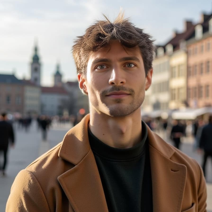 Example AI headshot 2 generated with Aragon