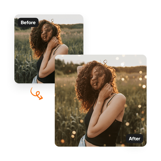 A sample result from the Bokeh Effect, previewing an edited photo.