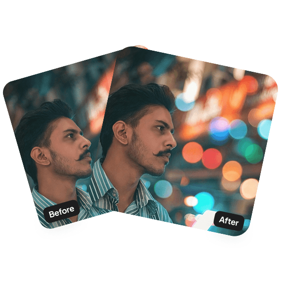 A second sample result from the Bokeh Effect, showing another edit.
