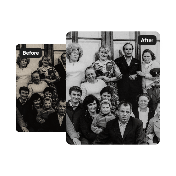 A third sample result from the Photo Restoration tool, previewing one more edit.